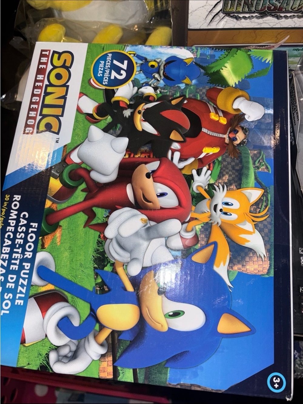 Sonic the Hedgehog 72-Piece Floor Puzzle - Blue, Red, Yellow
